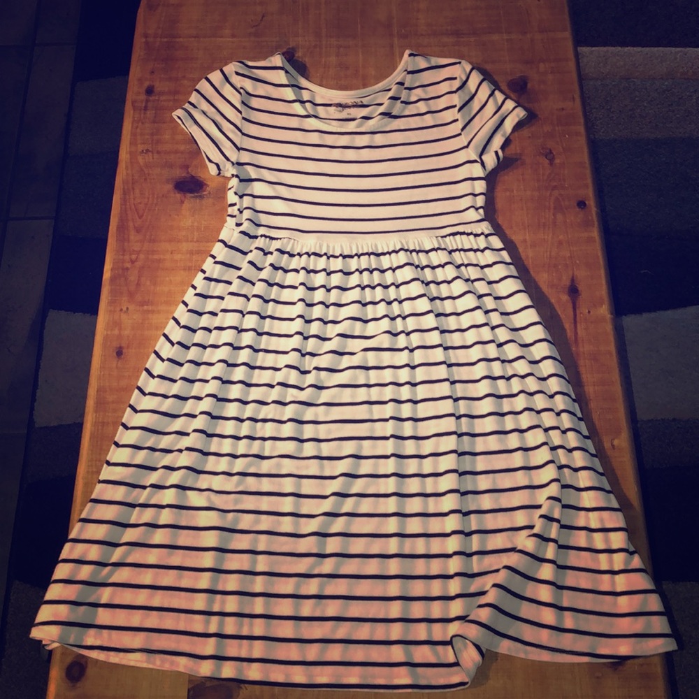 Arizona Black and white striped dress